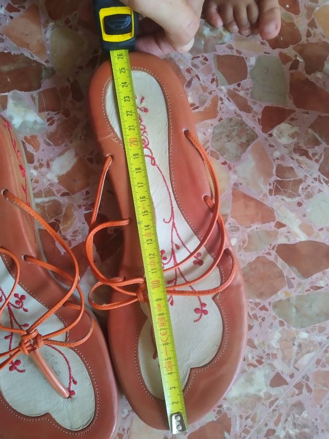 Sandalias Destroy naranjas mujer