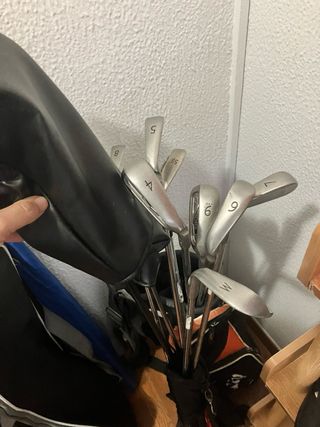 Palos de golf 4-SW, putter driver, bag. 