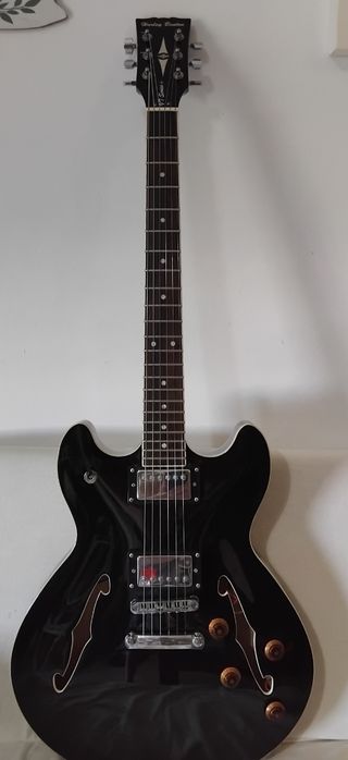 Guitarra Eléctrica Tipo Gibson 335 Negra