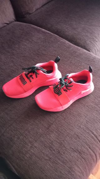 Bambas Puma niño rojo