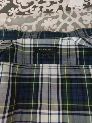 Camisa Zara Tartán Talla M