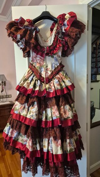 Traje de Flamenca estampado flores