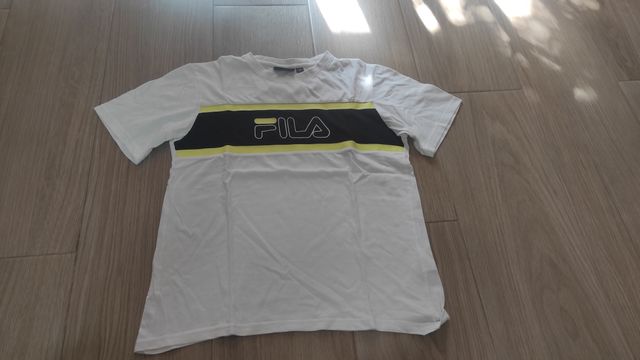 Camiseta Fila Niño Talla 16 Blanca