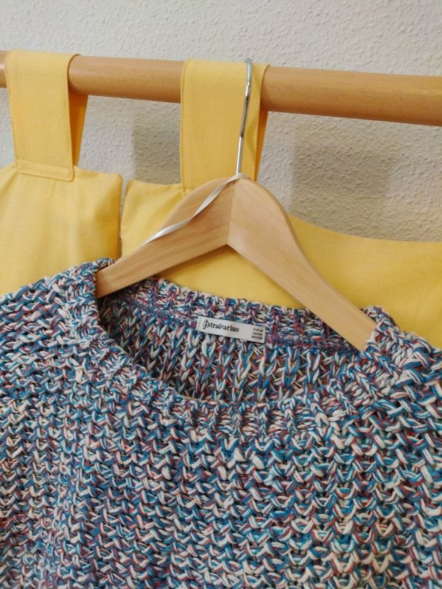 Jersey Stradivarius mangas 3/4 multicolor