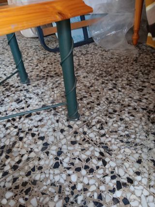 Mesa de centro sofá madera y cristal0