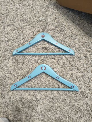 2 Perchas Infantiles Madera Decoradas