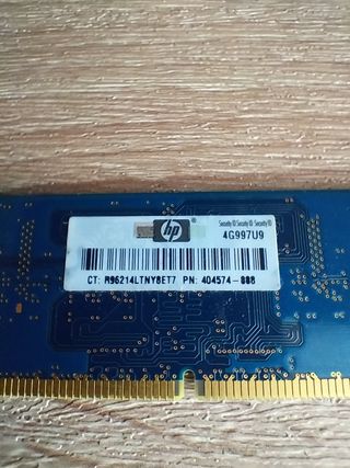 Memoria RAM Elpida 1GB DDR2 800MHz PC2-6400U
