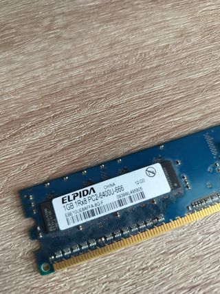 Memoria RAM Elpida 1GB DDR2 800MHz PC2-6400U
