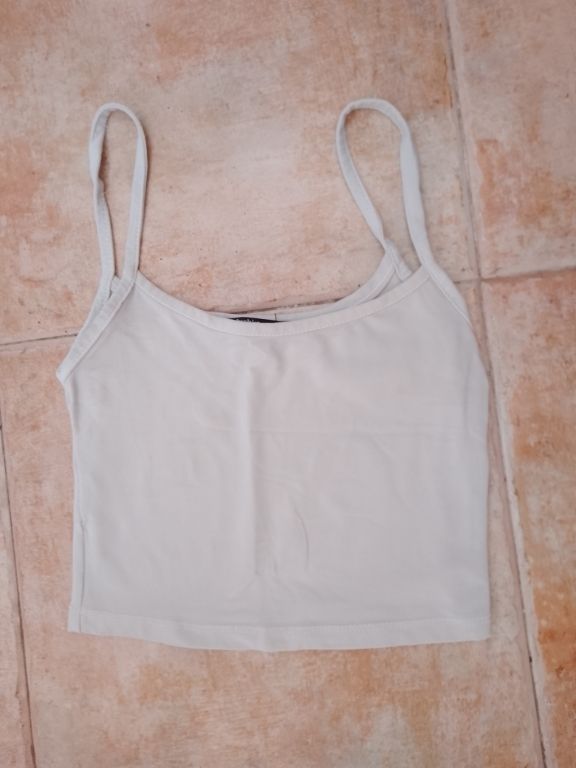 Top blanco tirantes