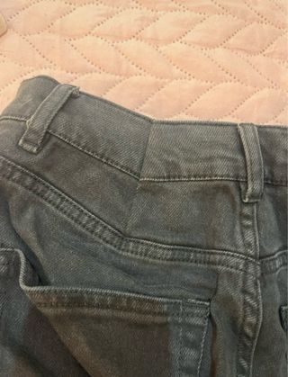 Pantalón vaquero Wide Leg Negro Pull&Bear Talla 40