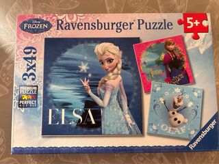 3 Puzzles Ravensburger Frozen 5+