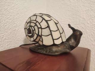 Lámpara Caracol Vintage Cristal y Metal