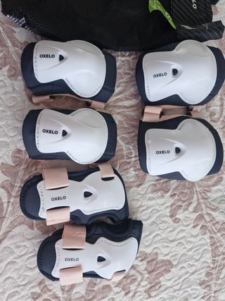 Protecciones Oxelo para patinar, talla XS
