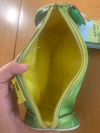Estuche escolar panda verde