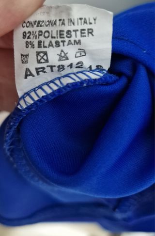 Mono azul con volantes talla única