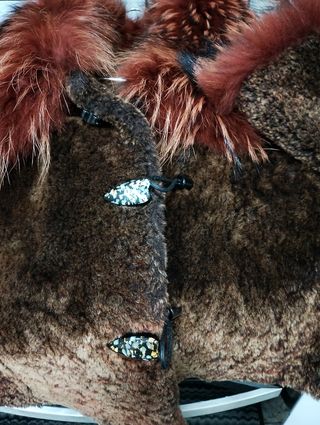 Chaquetón de pelo marrón