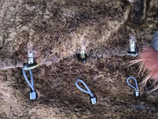 Chaquetón de pelo marrón