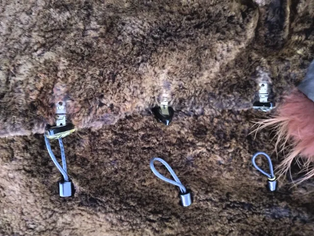 Chaquetón de pelo marrón