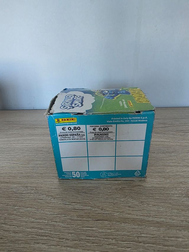 Caja Cromos Los Pitufos Panini
