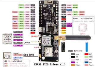Lilygo T-Beam V1.2 ESP32 868Mhz