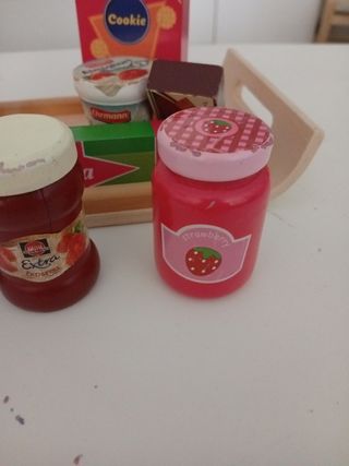 Set cibi in legno con vassoio