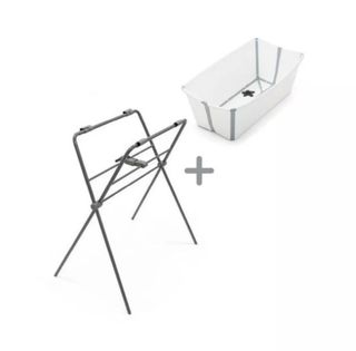 Bañera Stokke con patas y soporte recién nacido