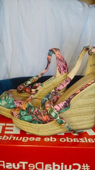 Sandalias plataforma mujer talla 36