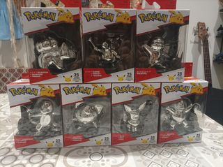 Figuras Pokémon 25 Aniversario Plata