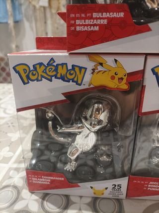 Figuras Pokémon 25 Aniversario Plata