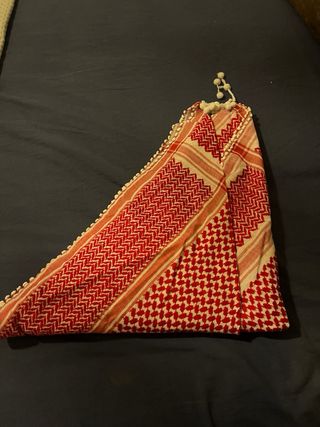 Pañuelo Palestino Auténtico Rojo y Blanco