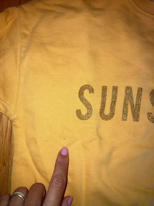 Sudadera Mango Amarilla Sunshine