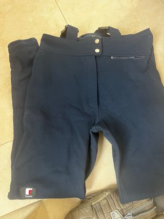 Pantalones de esquí Tonini con tirantes vintage