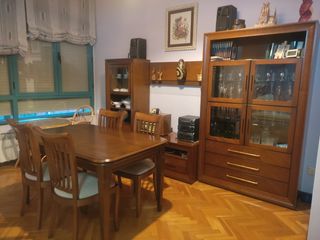 Salón comedor madera noble