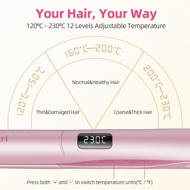 Plancha Pelo Dekuri 2 en 1 Rosa