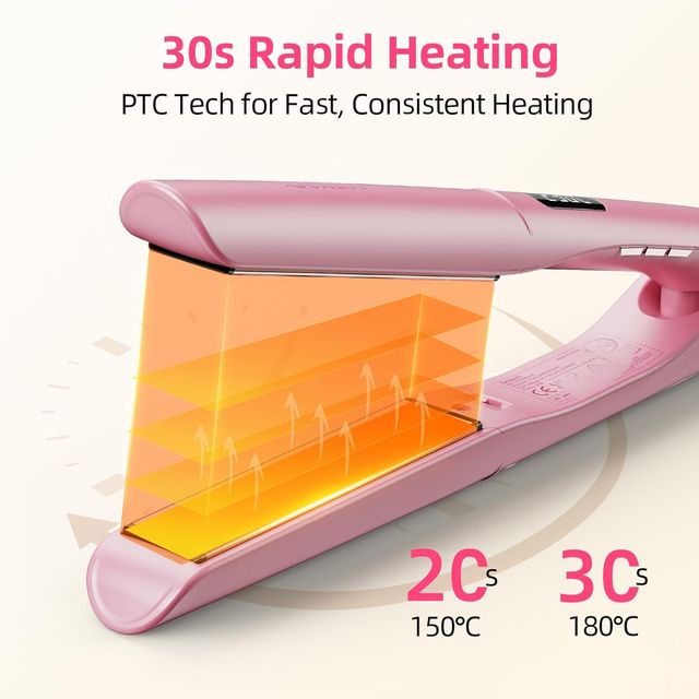 Plancha Pelo Dekuri 2 en 1 Rosa