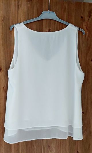 Camisa Zara volantes blanca Talla M