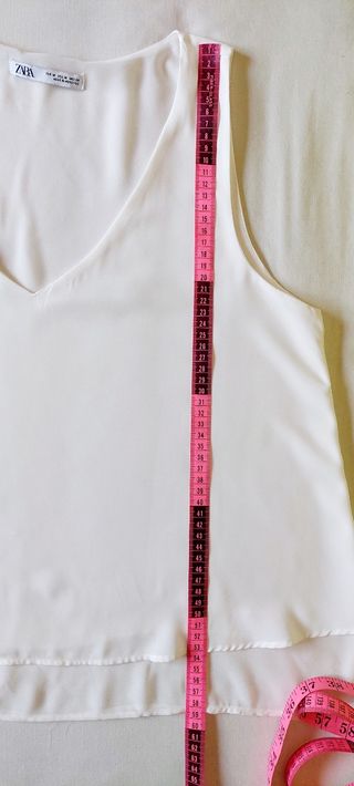 Camisa Zara volantes blanca Talla M