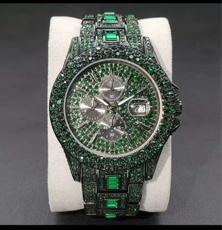 Reloj de Lujo con Cristales Verdes
muy boniTa 