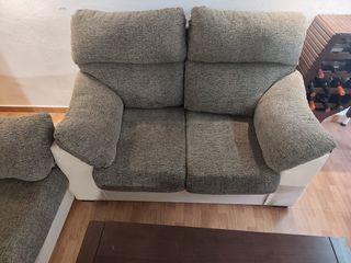 Sillones de tela beige