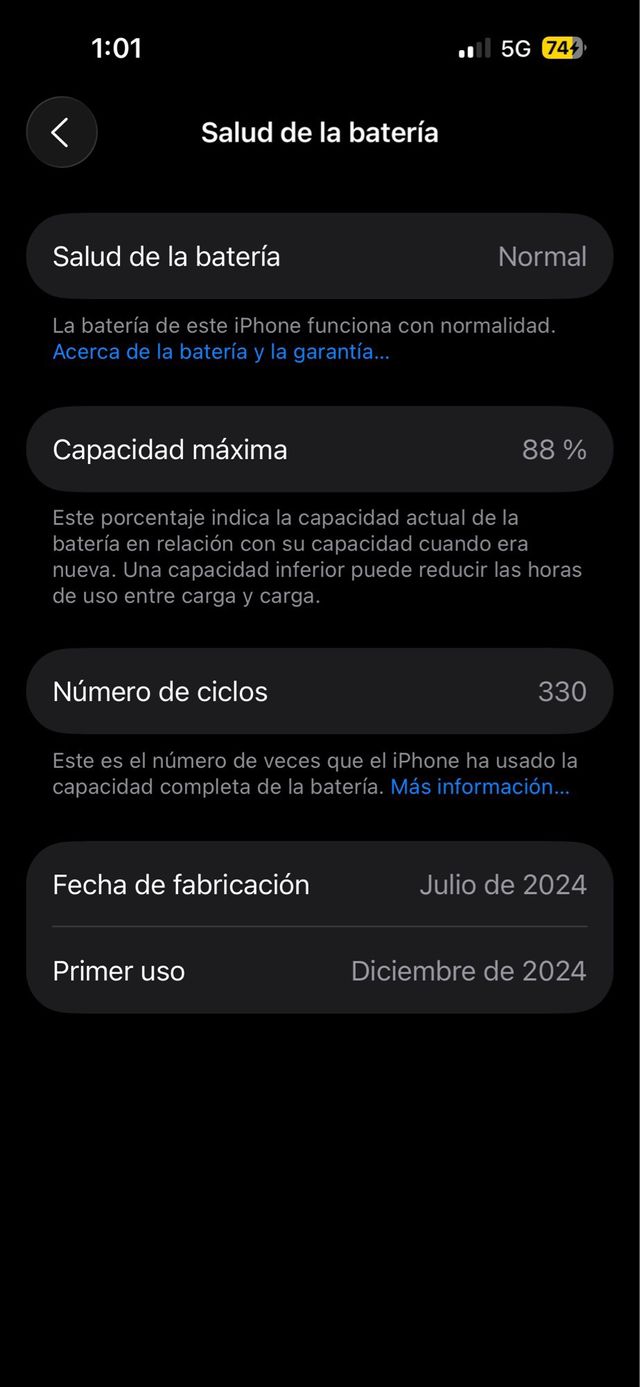 iPhone 15 Negro de 256 GB