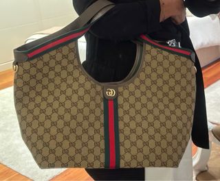 Bolso Zara Marrón y Verde