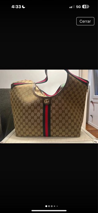 Bolso Zara Marrón y Verde