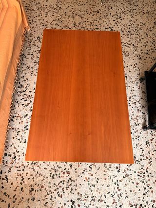 Mesa centro Scarabat Transit madera cerezo 