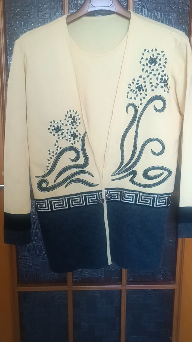 Maglia donna gialla e nera