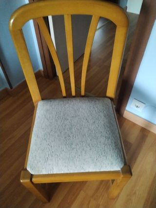 Juego de 2 sillas de salón tapizadas