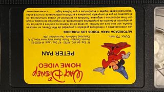 VHS Peter Pan - 1ª Edición Disney