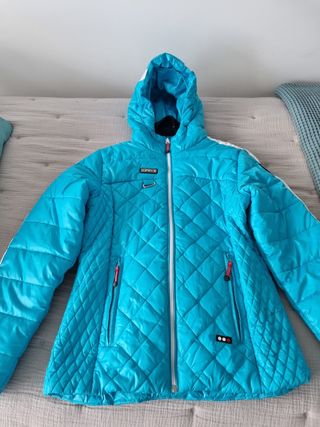 ICEPEAK Cazadora de esquí azul para mujer o niña.