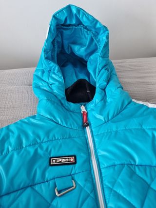ICEPEAK Cazadora de esquí azul para mujer o niña.
