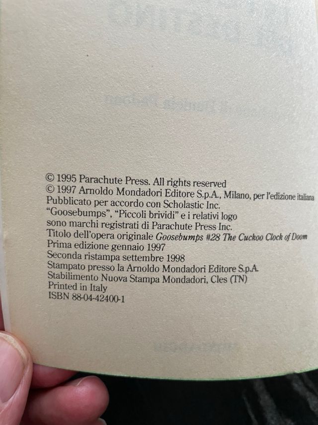 La Pendola Del Destino (piccoli brividi, 8)