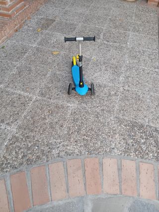 Patinete infantil 3 ruedas azul